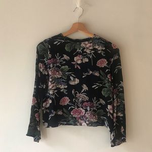 Ganni floral blouse